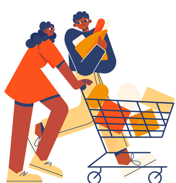 Couple shopping